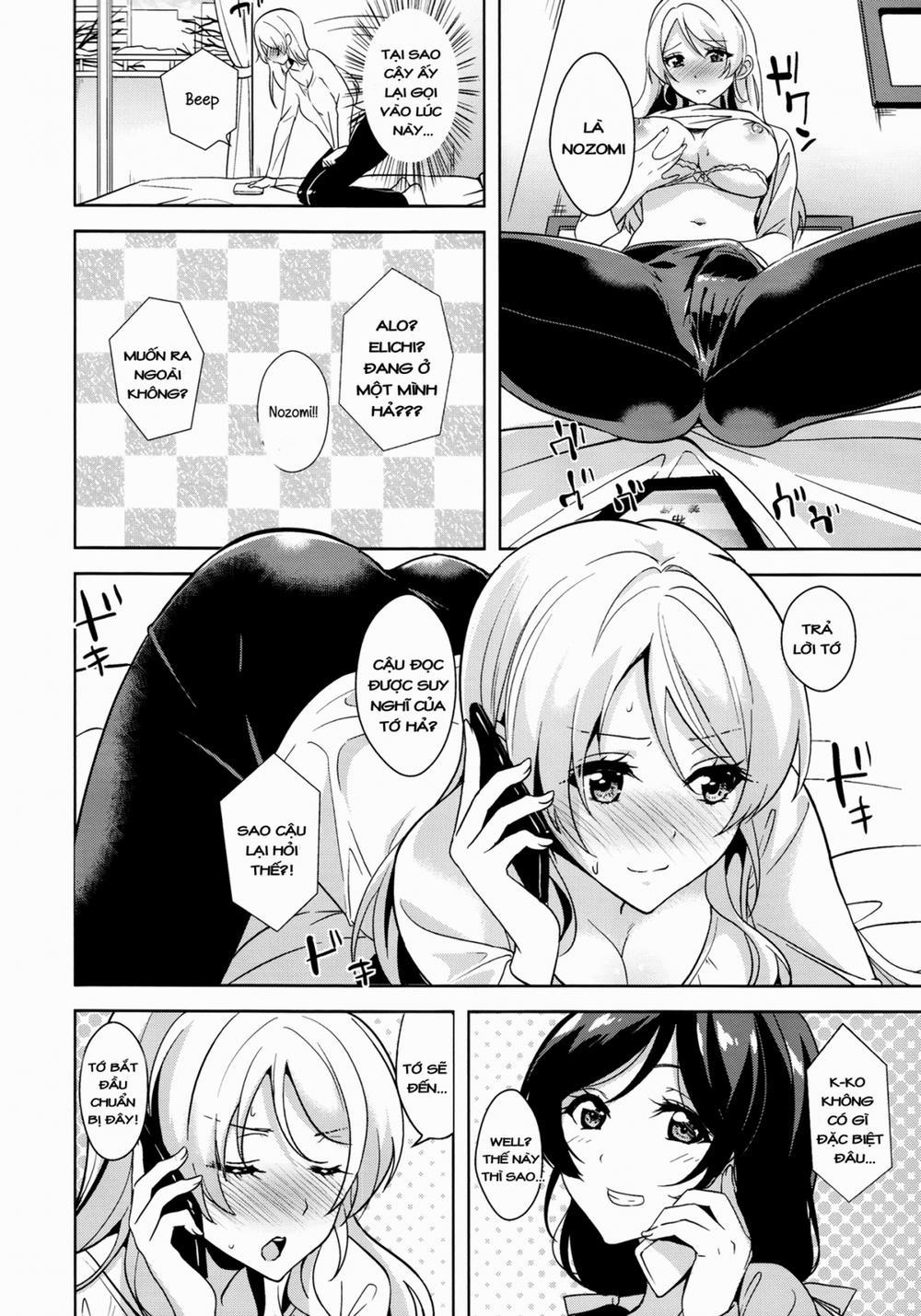 Nozomi to Eri ga Fuyuyasumi no Aida Kedamonos ni Naru Ohanashi (Love Live!) Chương Oneshot Trang 9