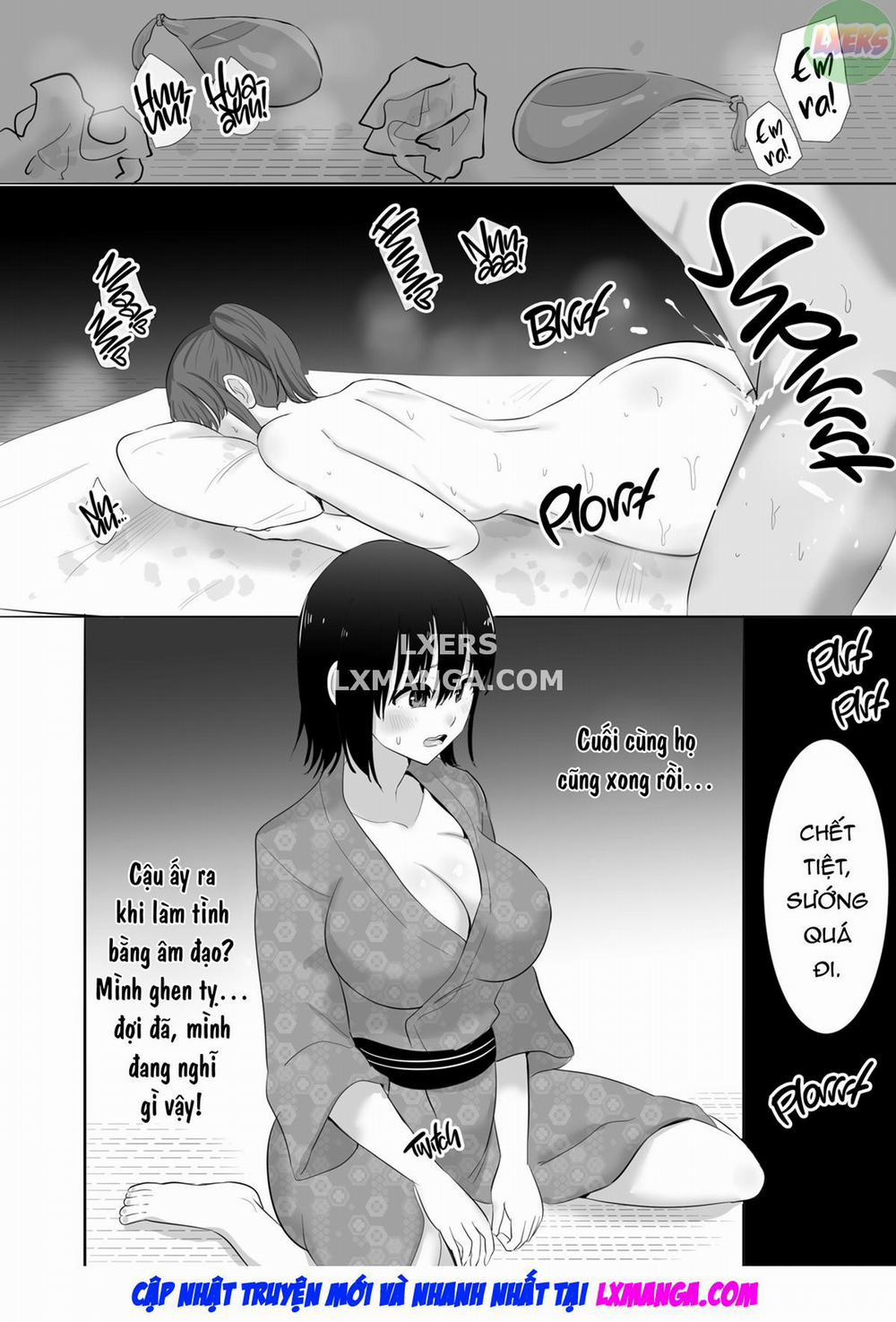 Onsen Ryokou ni Itta Kyonyuu Kanojo ga Yuujin no Yarichin Kareshi ni Pakorareta Kamoshirenai Chương 1 Trang 14