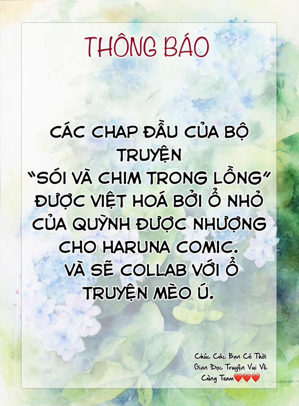 Sói Và Chim Trong Lồng Chương 1 Trang 1